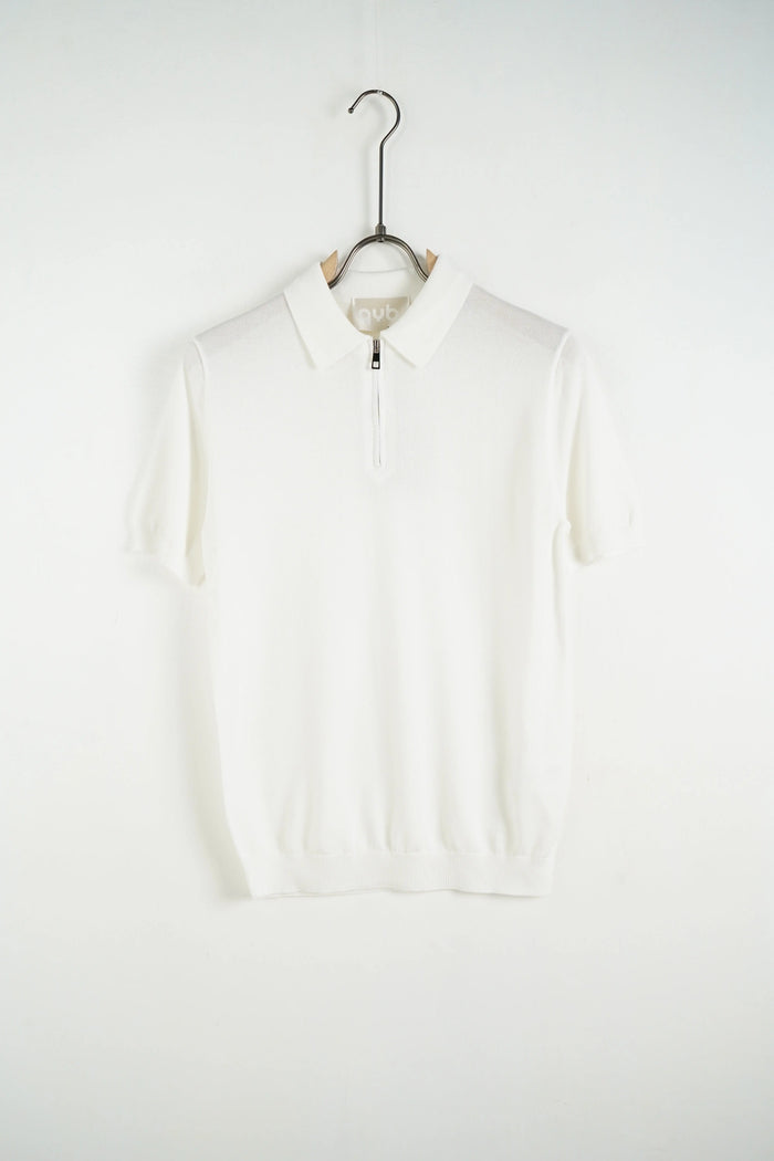 Polo Zip Slim Fit Duca Homme Bianco Duca Homme