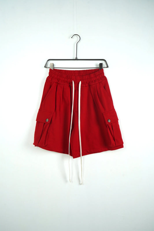 Pantaloncini Duca Homme Uomo | Bermuda Modello Cargo | Rosso Duca Homme