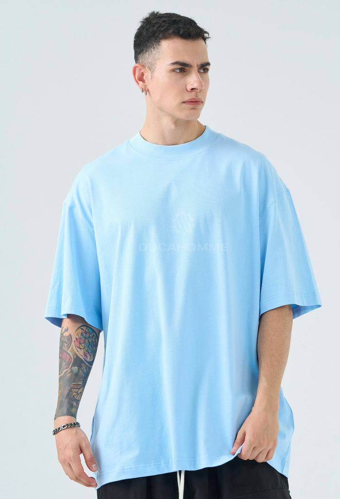T Shirt Oversize Duca Homme Celeste Duca Homme