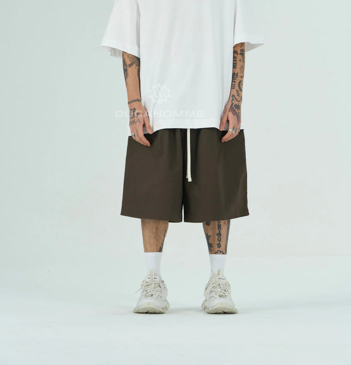 Pantaloncini Duca Homme Maxi Oversize Marrone Duca Homme