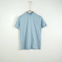 T Shirt Duca Homme Bambino | Maglietta Over Collo Medio | Celeste Duca Homme