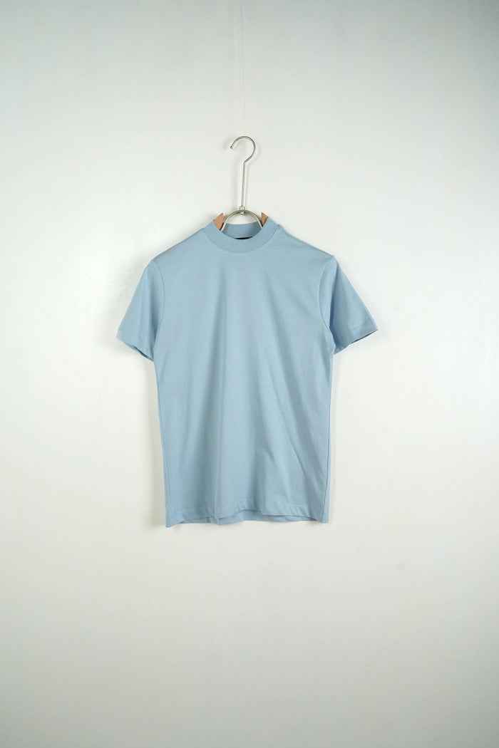 T Shirt Duca Homme Bambino | Maglietta Over Collo Medio | Celeste Duca Homme