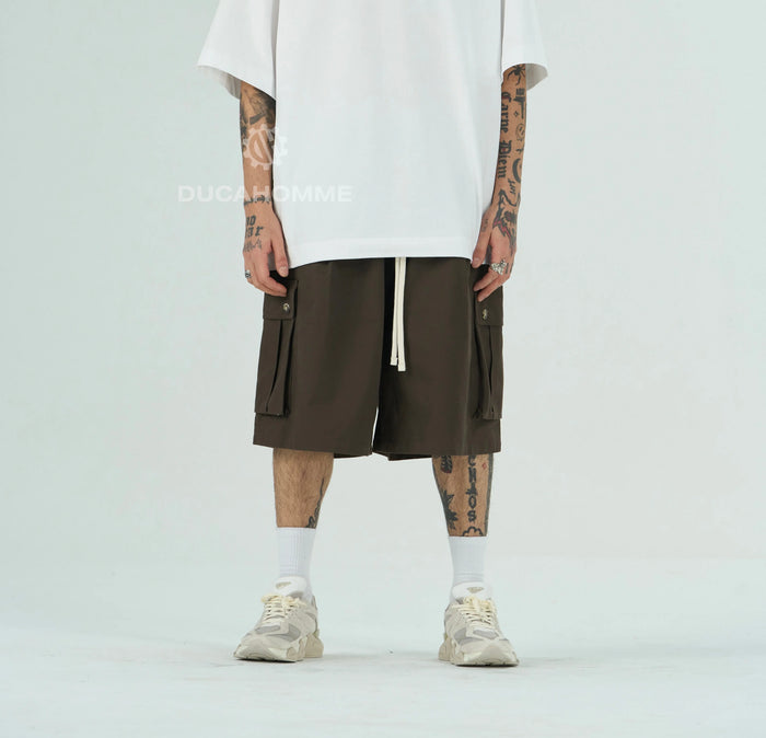 Pantaloncini Cargo Duca Homme Marrone Duca Homme