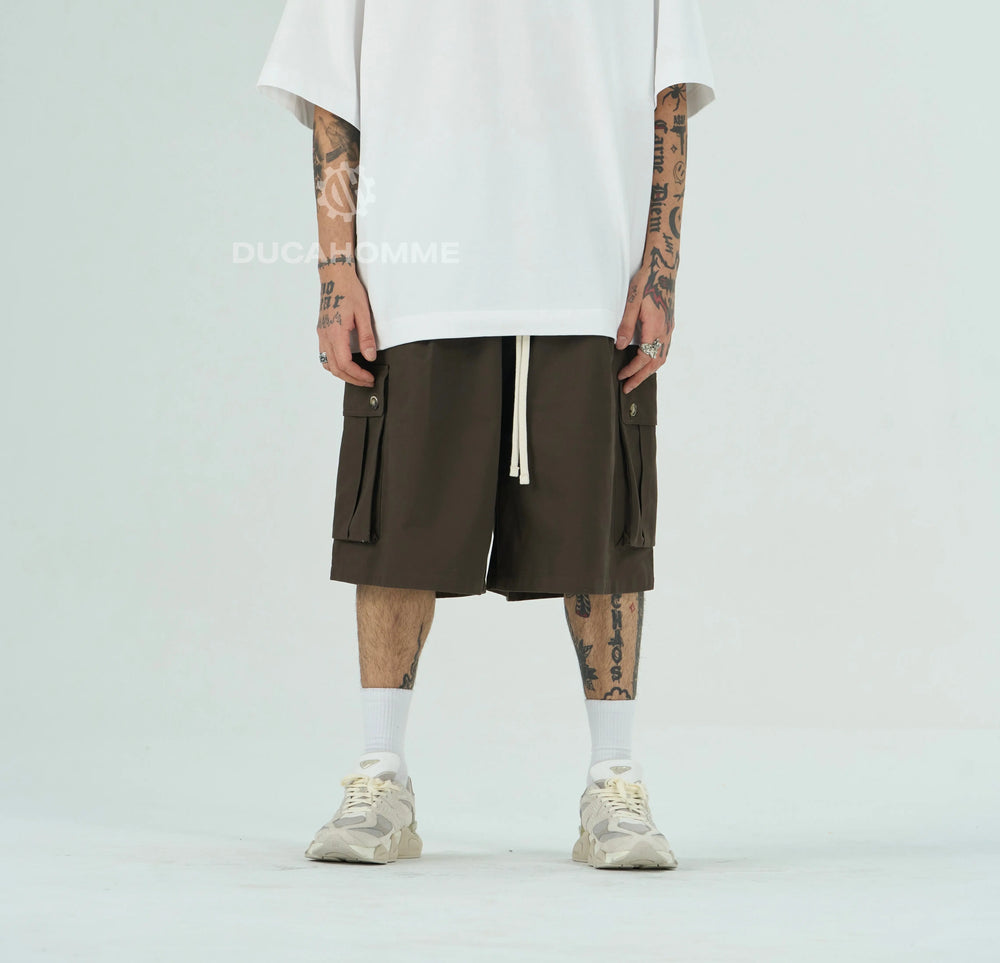 Pantaloncini Cargo Duca Homme Marrone Duca Homme