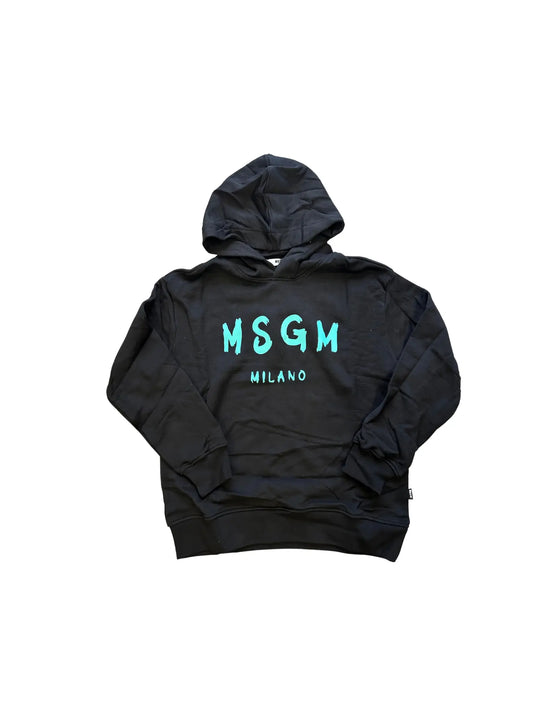 FELPA MSGM MS028732-NERO TIFFANY (6720764805253)