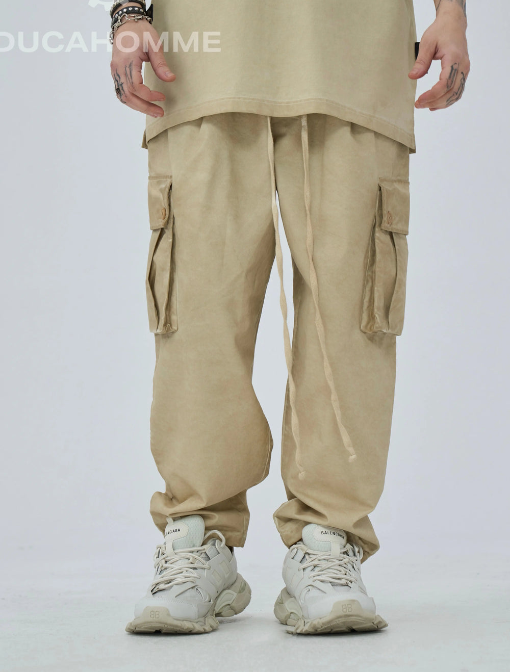 pantaloni duca homme lunghi cargo shop online abbigliamento 4