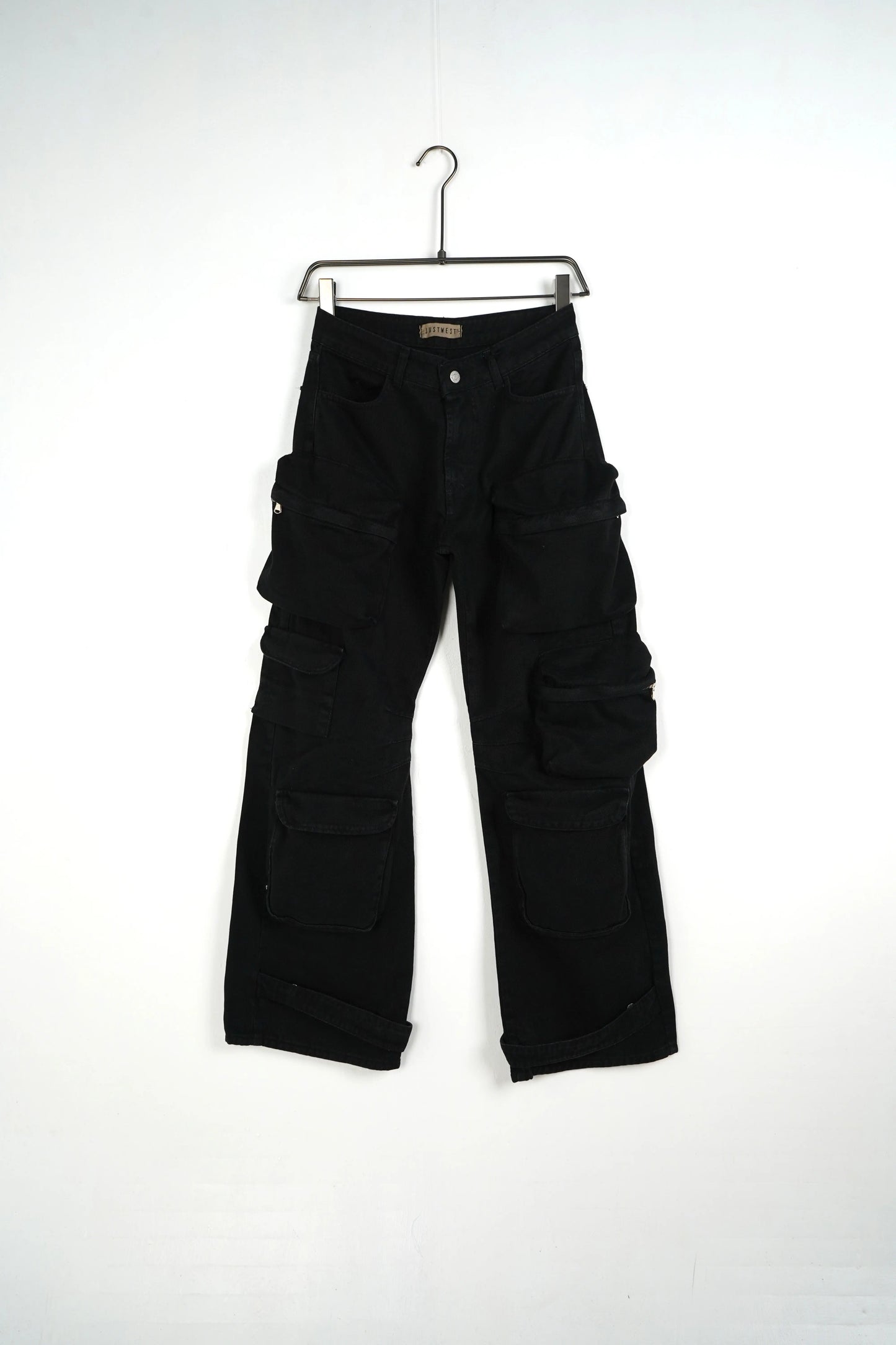 JEANS CARGO NERO (9578640474439)