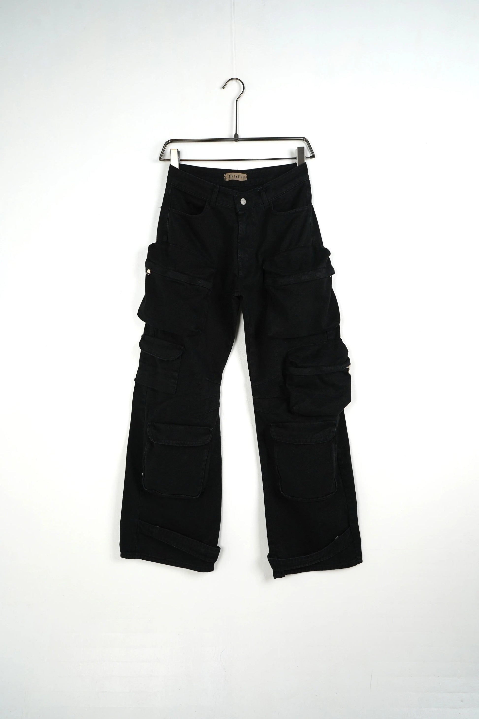 JEANS CARGO NERO (9578640474439)