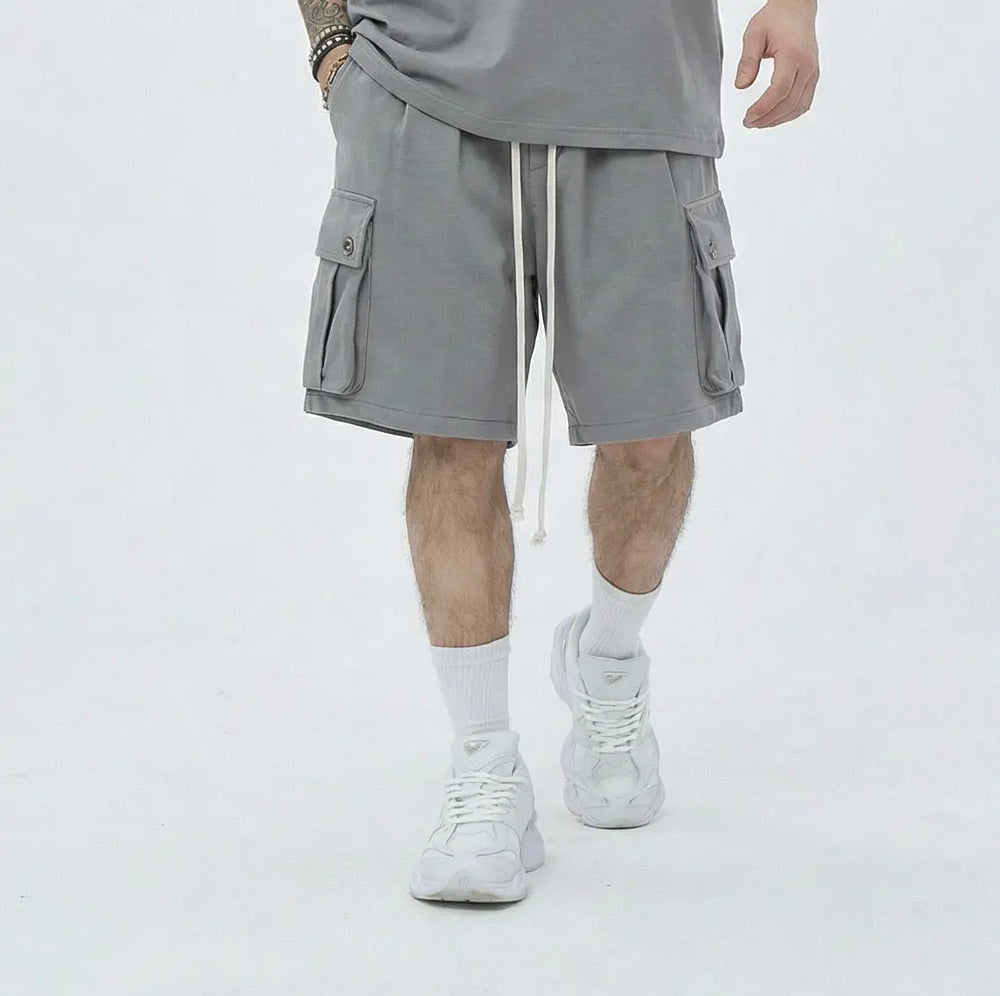 Pantaloncini Cargo Duca Homme Grigio Chiaro Duca Homme