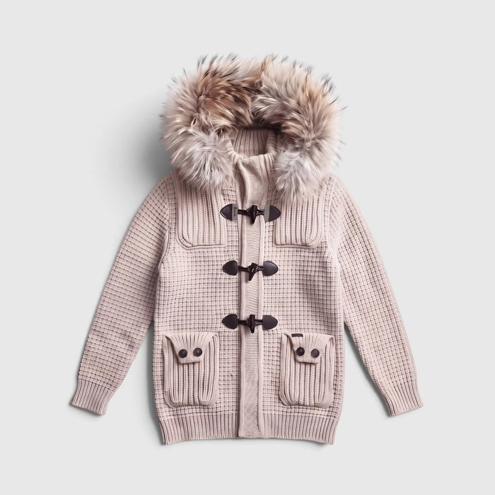 Bark Sabbia con Pelliccia | Giubbotto Unisex | Uomo Donna Bark