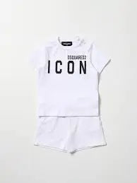 completo dsquared2 bambino bianco