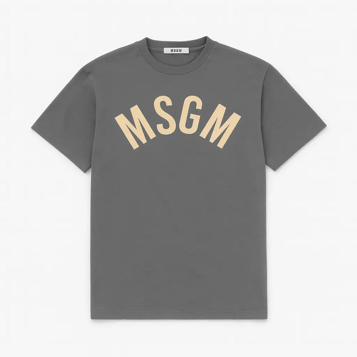 T Shirt Msgm | Modello Oversize Unisex | Logo | Grigio MSGM