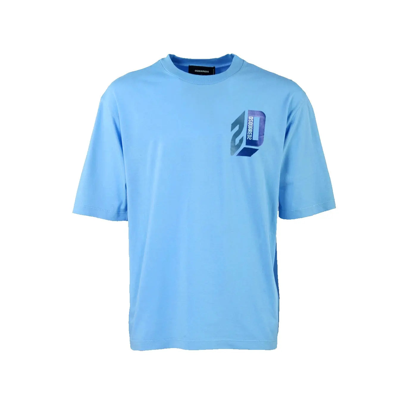 T Shirt Dsquared2 | Logo D2 | Celeste Dsquared