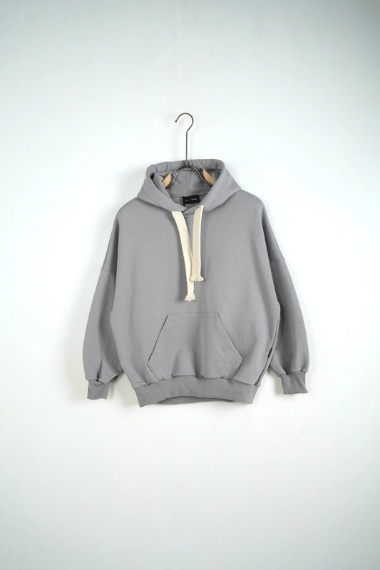felpa bambino oversize cappuccio lacci duca homme grigio
