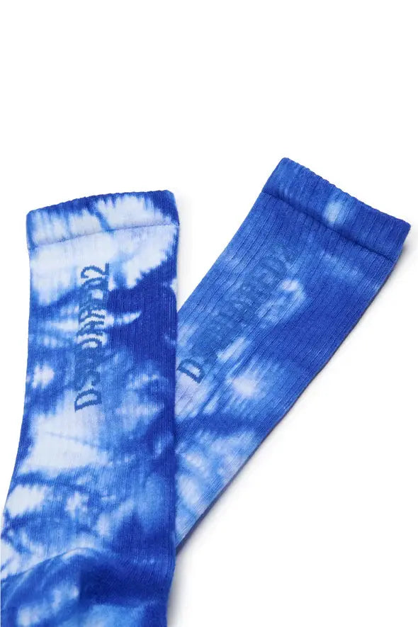 DQ2090-D0A6Y-DQ861 CALZINO DSQUARED2 TIE-DYE BLU (8730487325012) (9669927141703)