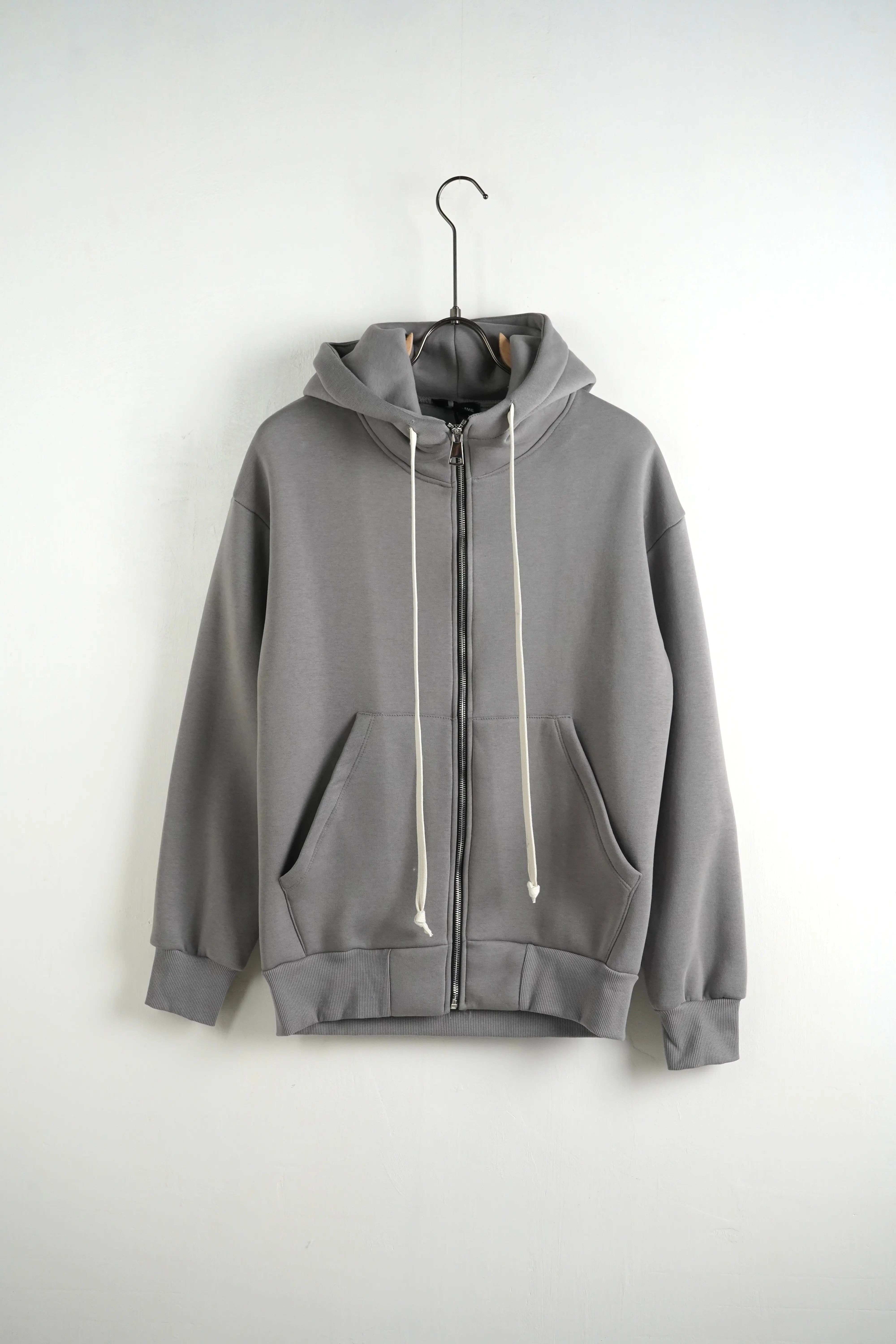 Felpa Duca Homme Oversize | Zip Intera | Uomo | Grigio Campus Duca Homme