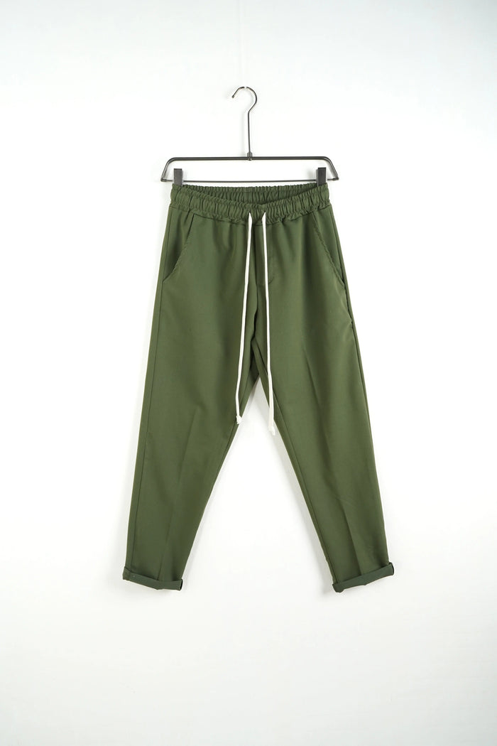 Pantalone Slim fit Duca Homme Verde Militare Duca Homme