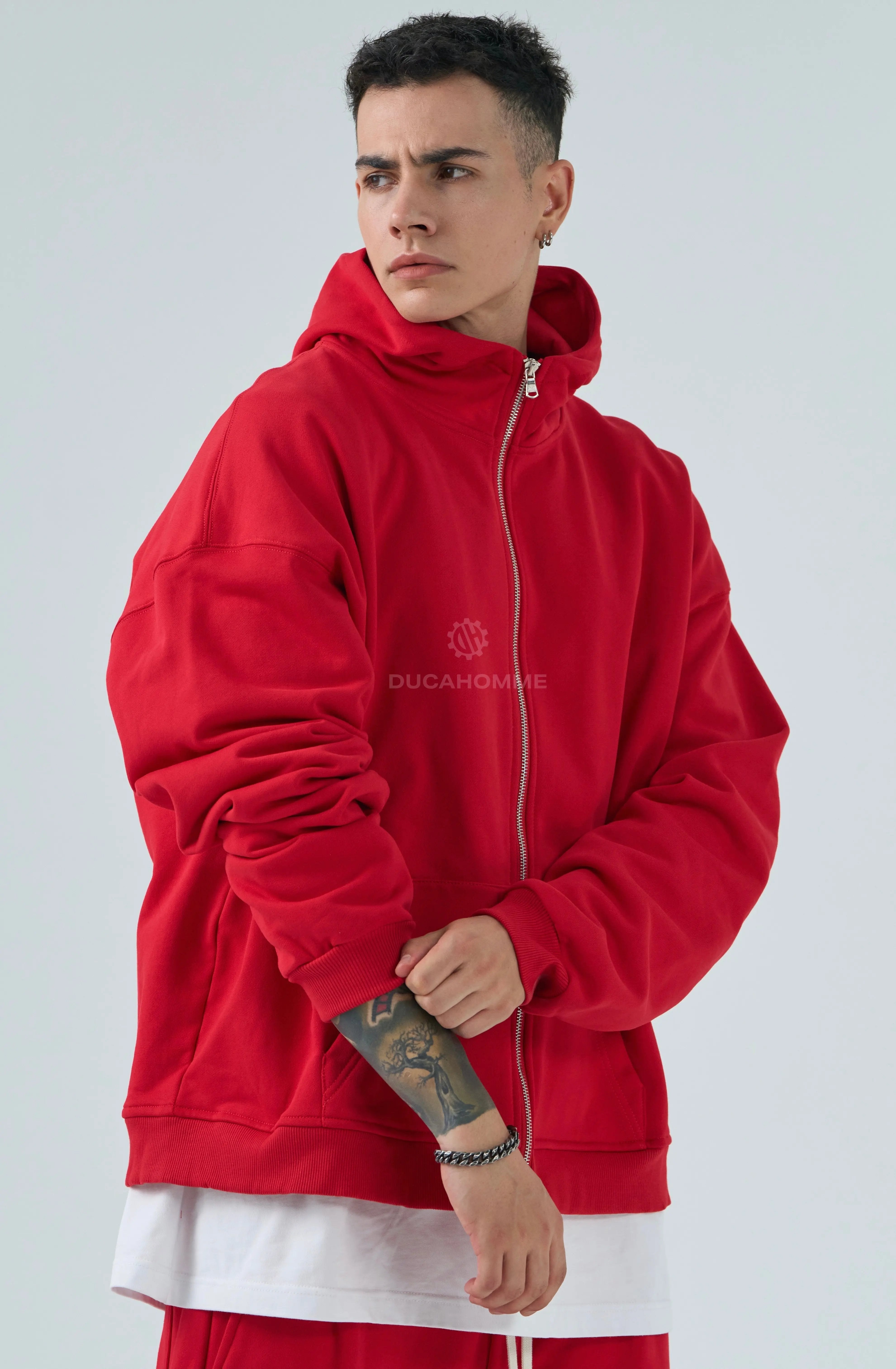 Felpa Duca Homme | Uomo | Oversize | Limited Edition | Rosso Duca Homme