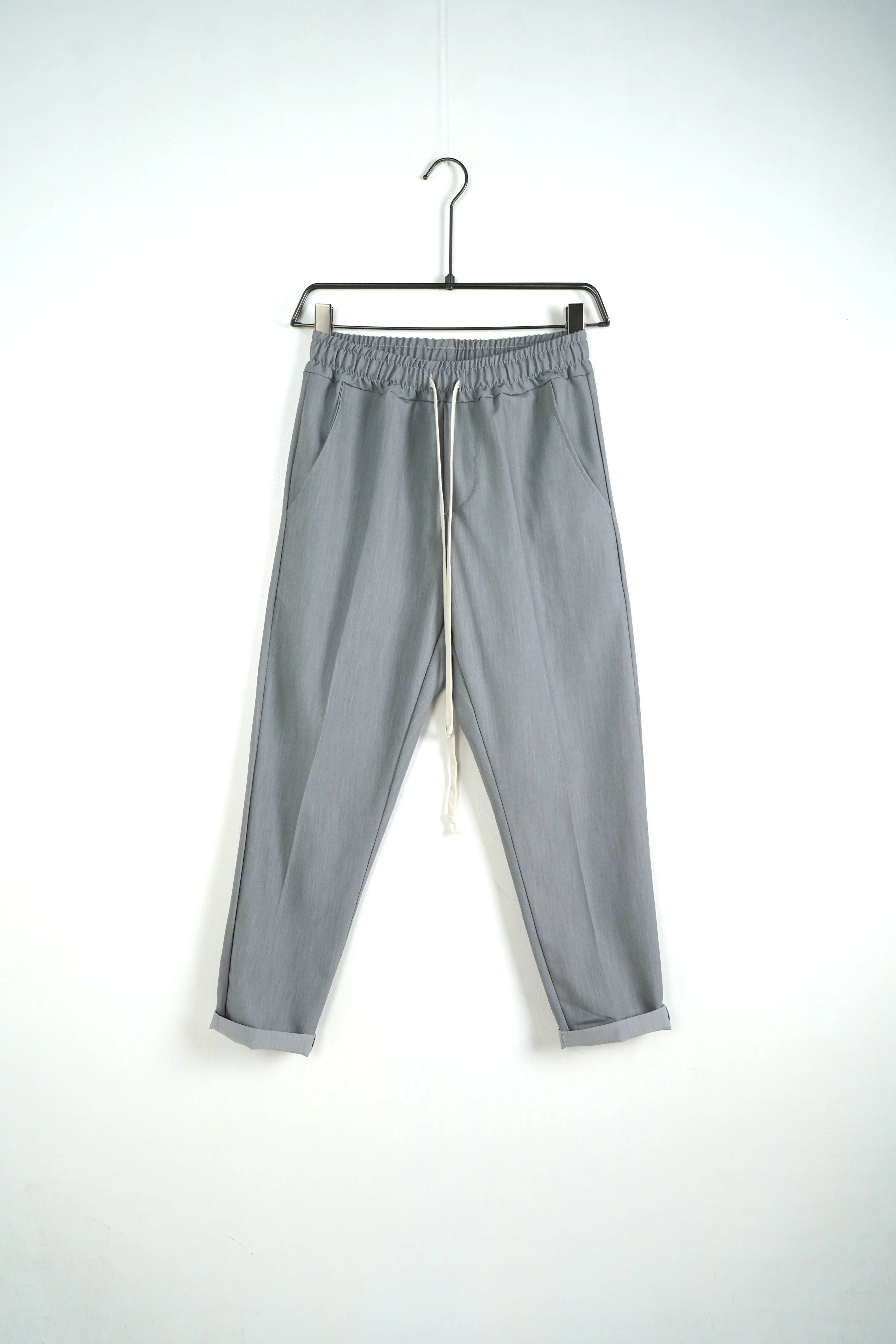 pantalone grigio elegante lacci duca homme uomo pantalaccio