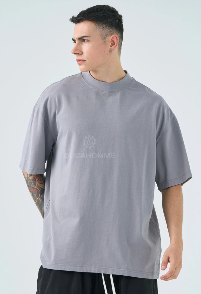 T Shirt Oversize Duca Homme Grigio Duca Homme