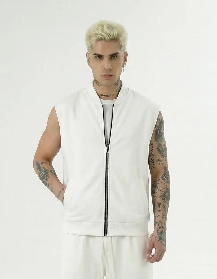 Smanicato Full Zip Duca Homme Bianco Duca Homme