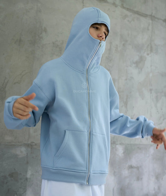 Felpa Duca Homme Bambino Balaclava Celeste Duca Homme