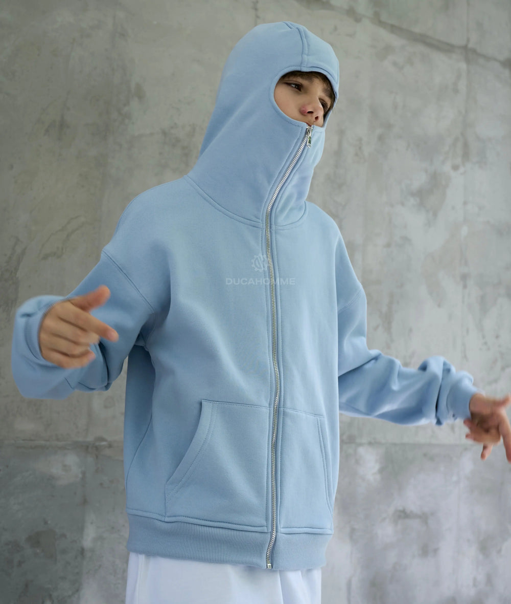 Felpa Duca Homme Bambino Balaclava Celeste Duca Homme