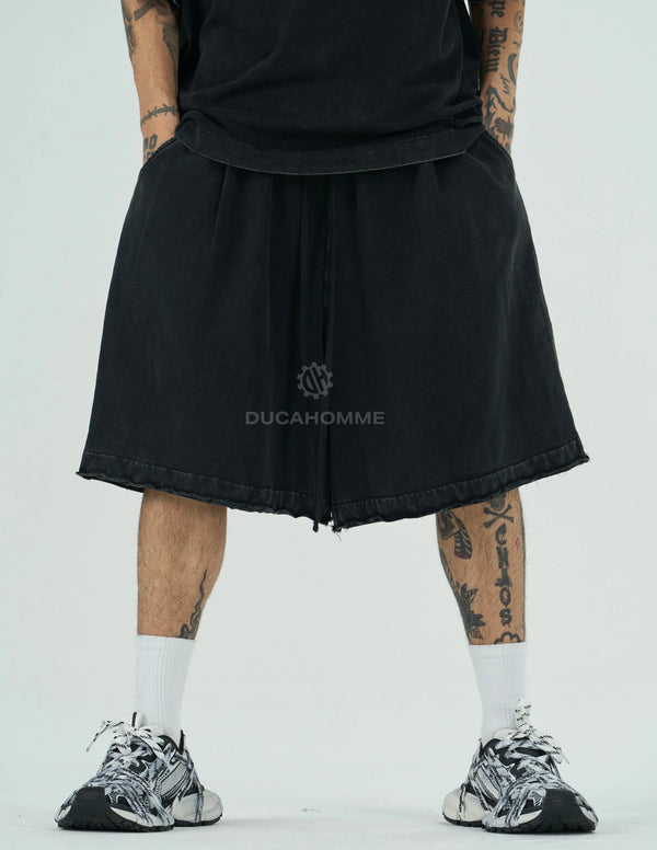 Pantaloncini Duca Homme Uomo Nero | Modello Oversize