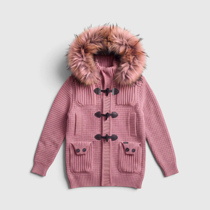 Bark Rosa con Pelliccia | Giubbotto Unisex | Uomo Donna Bark