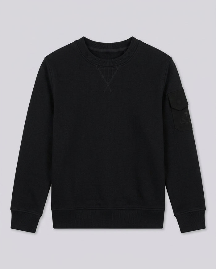 Felpa Saint Barth Kids Nero – fronte