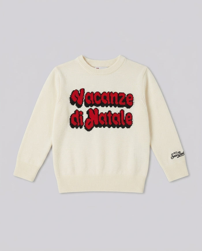 Maglione Natalizio Saint Barth Kids Vacanze di Natale – fronte