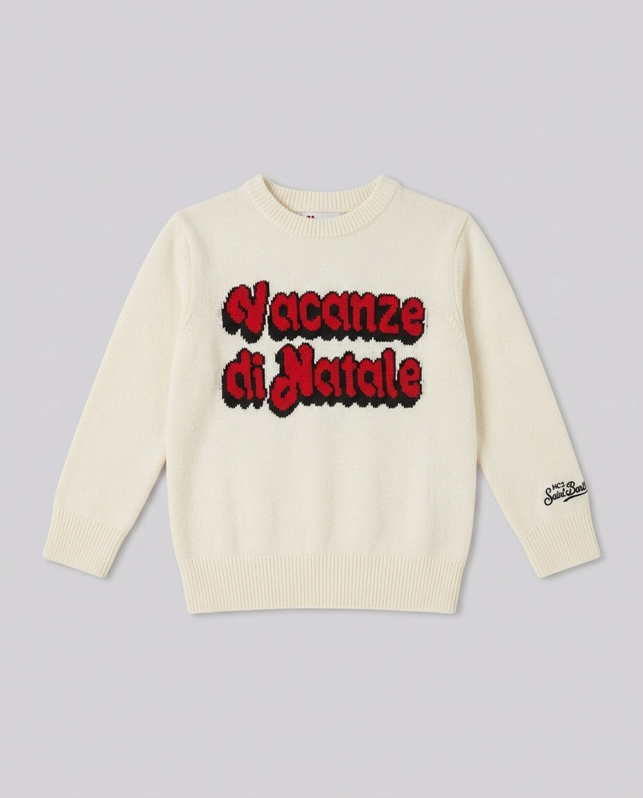 Maglione Natalizio Saint Barth Kids Vacanze di Natale – fronte