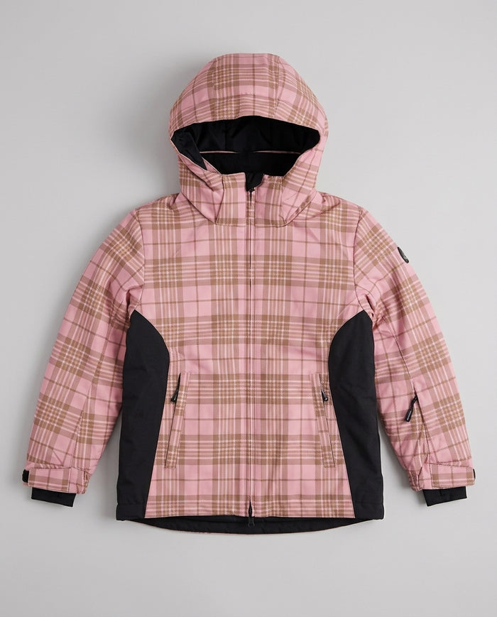 Giubbotto da Sci Saint Barth Kids Tartan Rosa – fronte