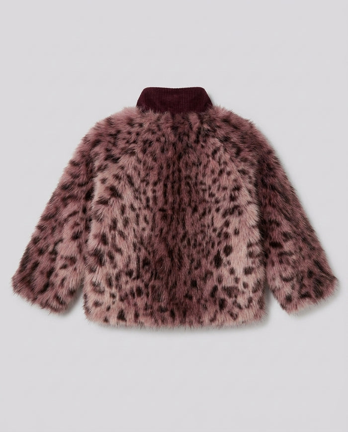 Giacca in Pelliccia Saint Barth Kids Leopardato – retro