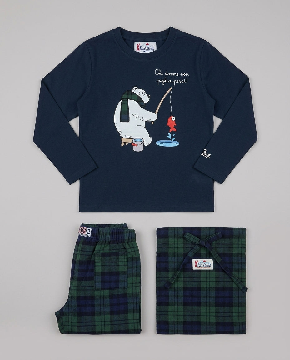 Pigiama Saint Barth Kids Dorme coi Pesci – fronte