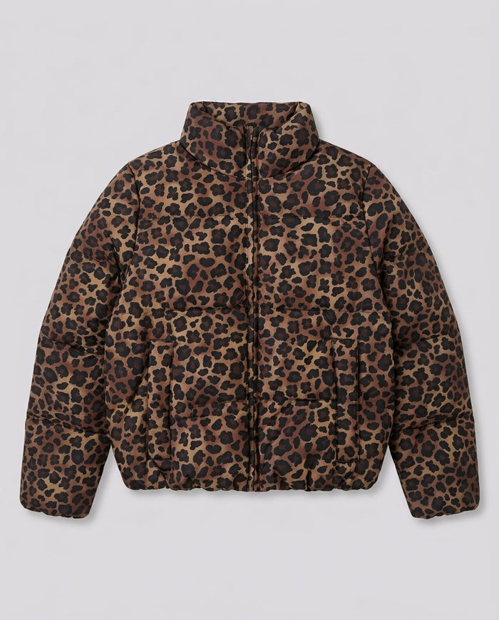 Piumino Saint Barth Kids Leopardato – fronte