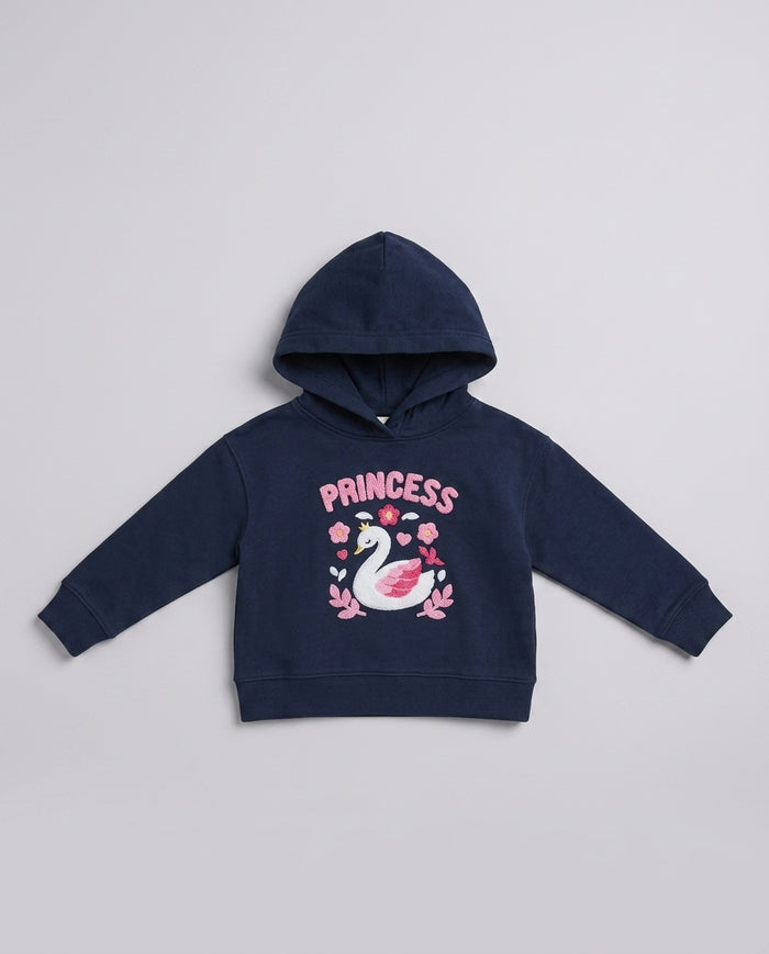 Felpa Saint Barth Kids Swan Princess – fronte