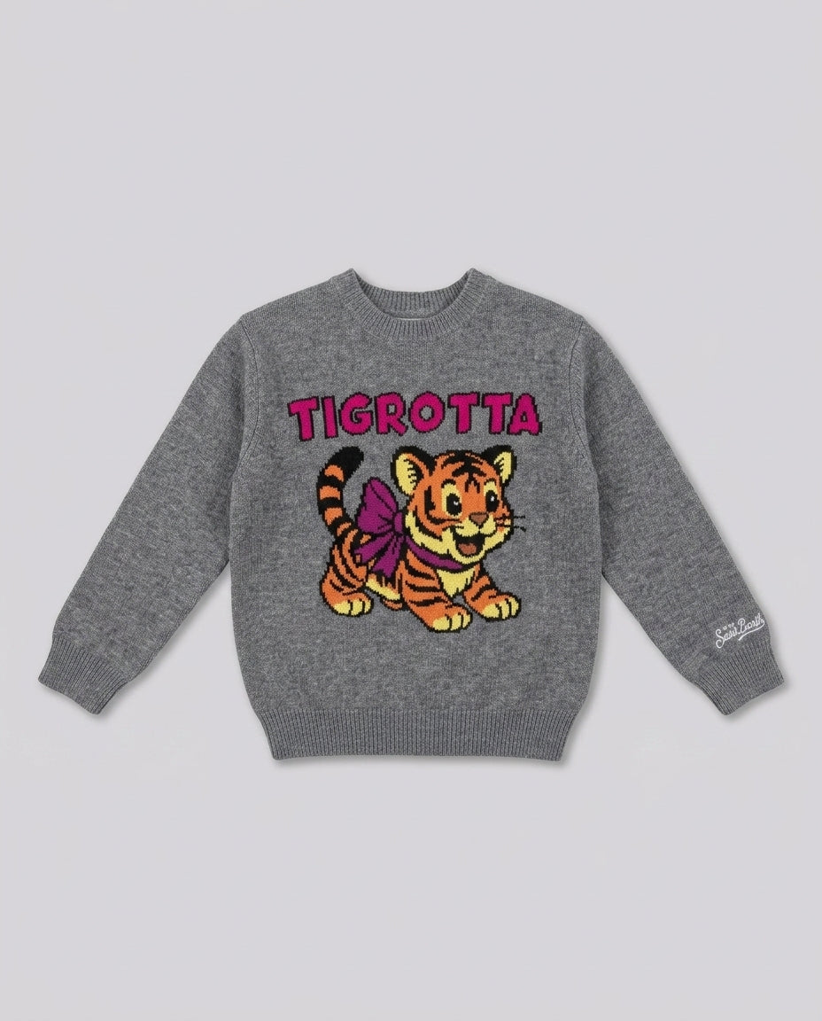 Maglione Saint Barth Kids Tigrotta – fronte