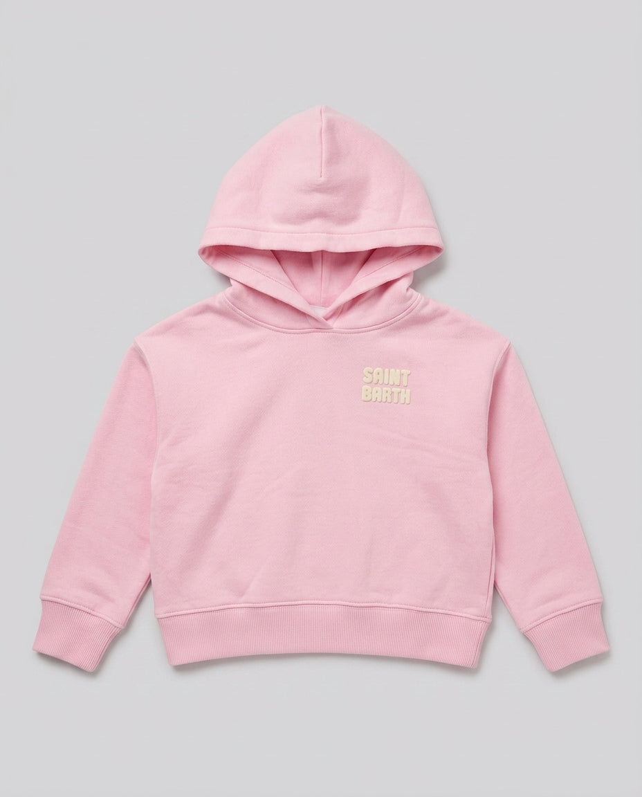 Felpa Saint Barth Kids Logo Flock – fronte