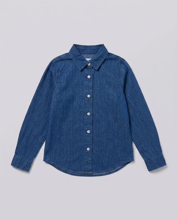 Camicia in Chambray Saint Barth Kids – fronte