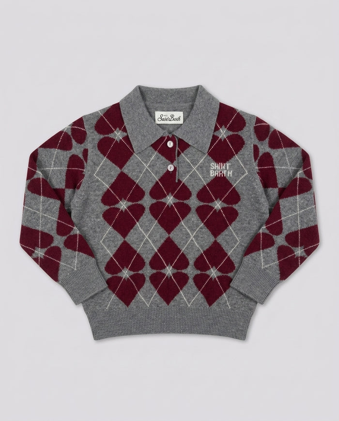 Maglione Saint Barth Kids a Rombi – fronte