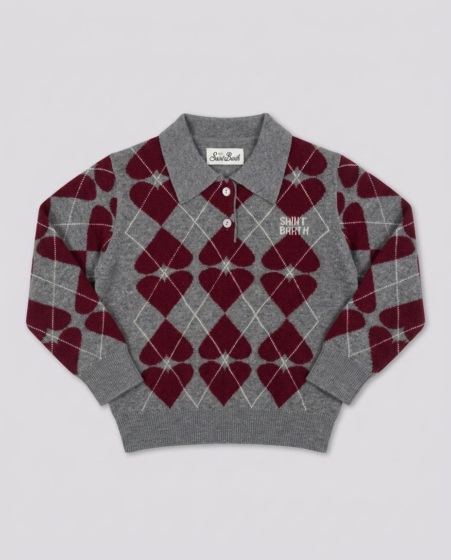 Maglione Saint Barth Kids a Rombi – fronte