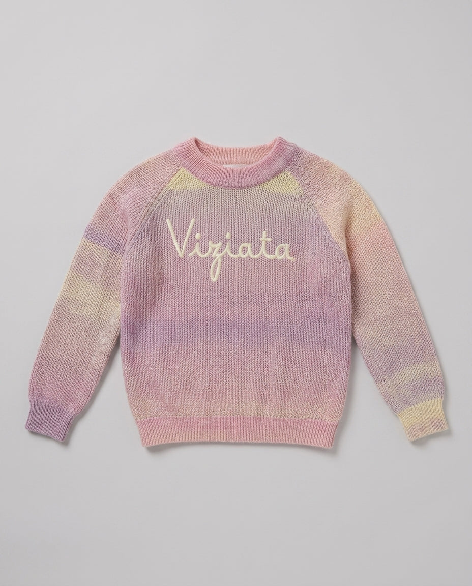 Maglione Saint Barth Kids Viziata Lilla – fronte