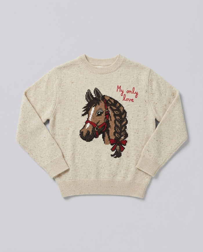 Maglioncino Saint Barth Kids Only Love Horse – fronte
