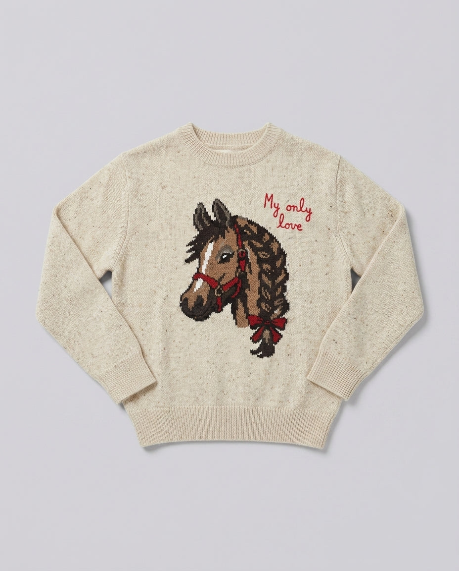 Maglioncino Saint Barth Kids Only Love Horse – fronte
