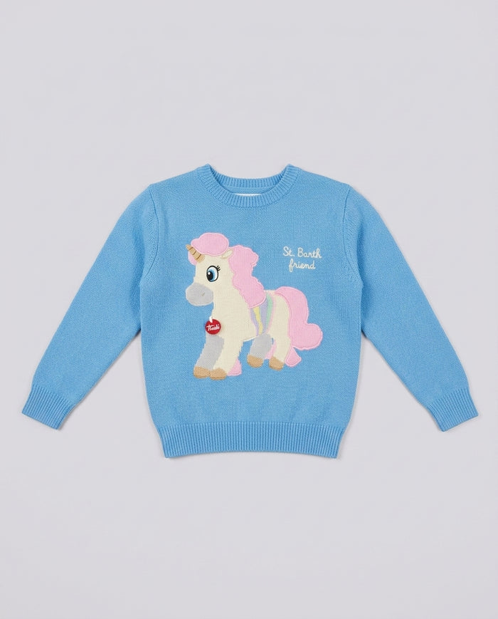 Maglione Saint Barth Kids Trudi Unicorno – fronte