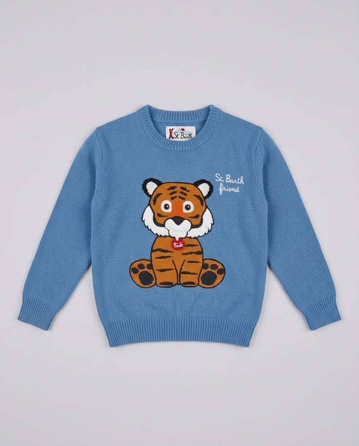 Maglione Saint Barth Kids Trudi Tigre – fronte
