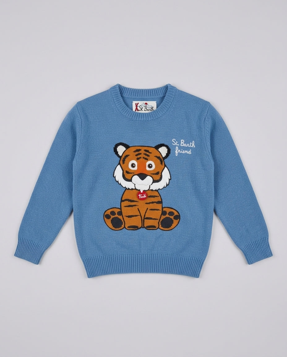 Maglione Saint Barth Kids Trudi Tigre – fronte