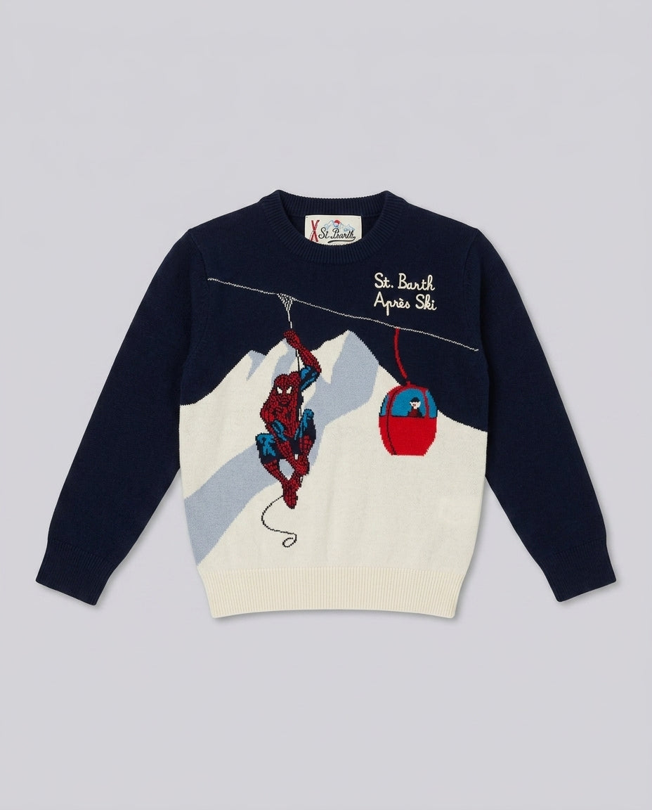 Maglione Saint Barth Kids Spiderman Après-Ski – fronte