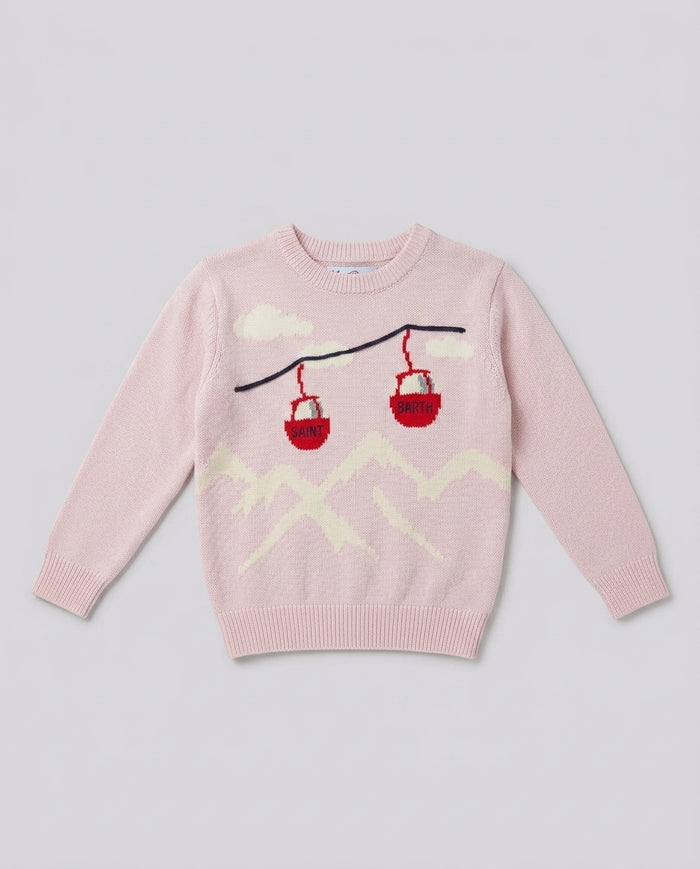 Maglione Saint Barth Kids Cable Clouds – fronte